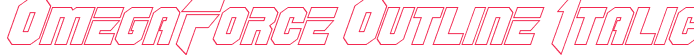 OmegaForce Outline Italic